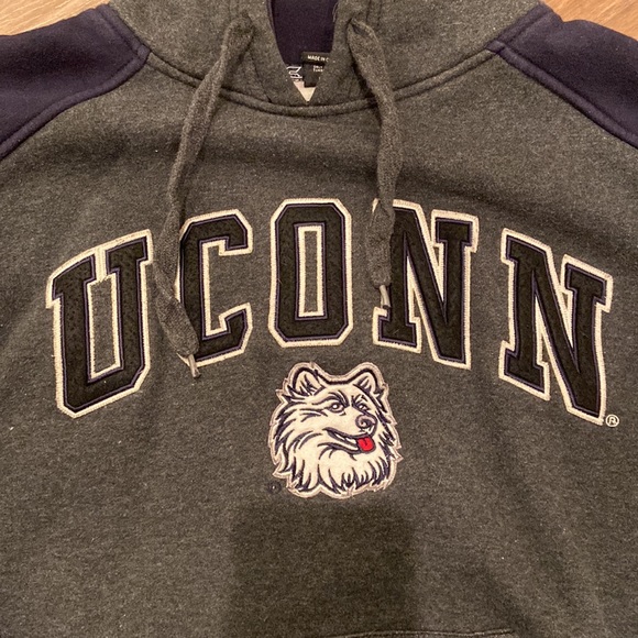 Gray/Navy UConn Hoodie Size Small - Picture 2 of 5